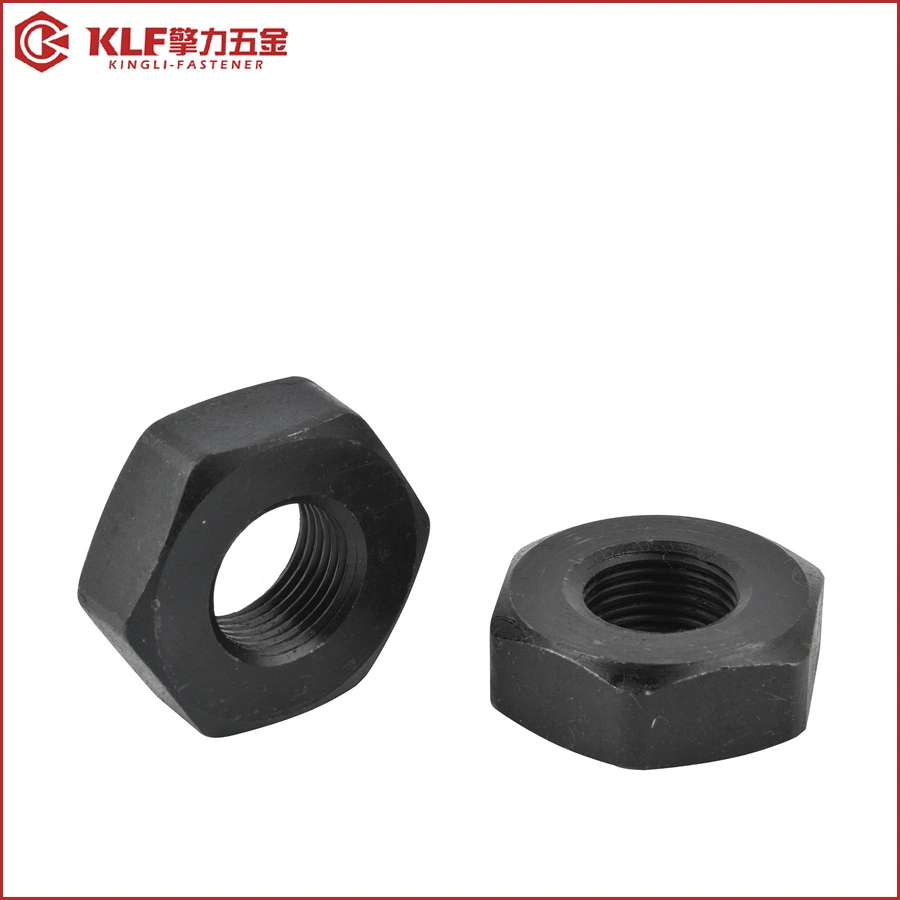 Stainless Steel SS304 SS316 ASTM A194 B8 B8m Heavy Hex Nut/4.8 Grade 8 Grade /Black Zinc Plated DIN934 A194 2h Hex Nut in Stock