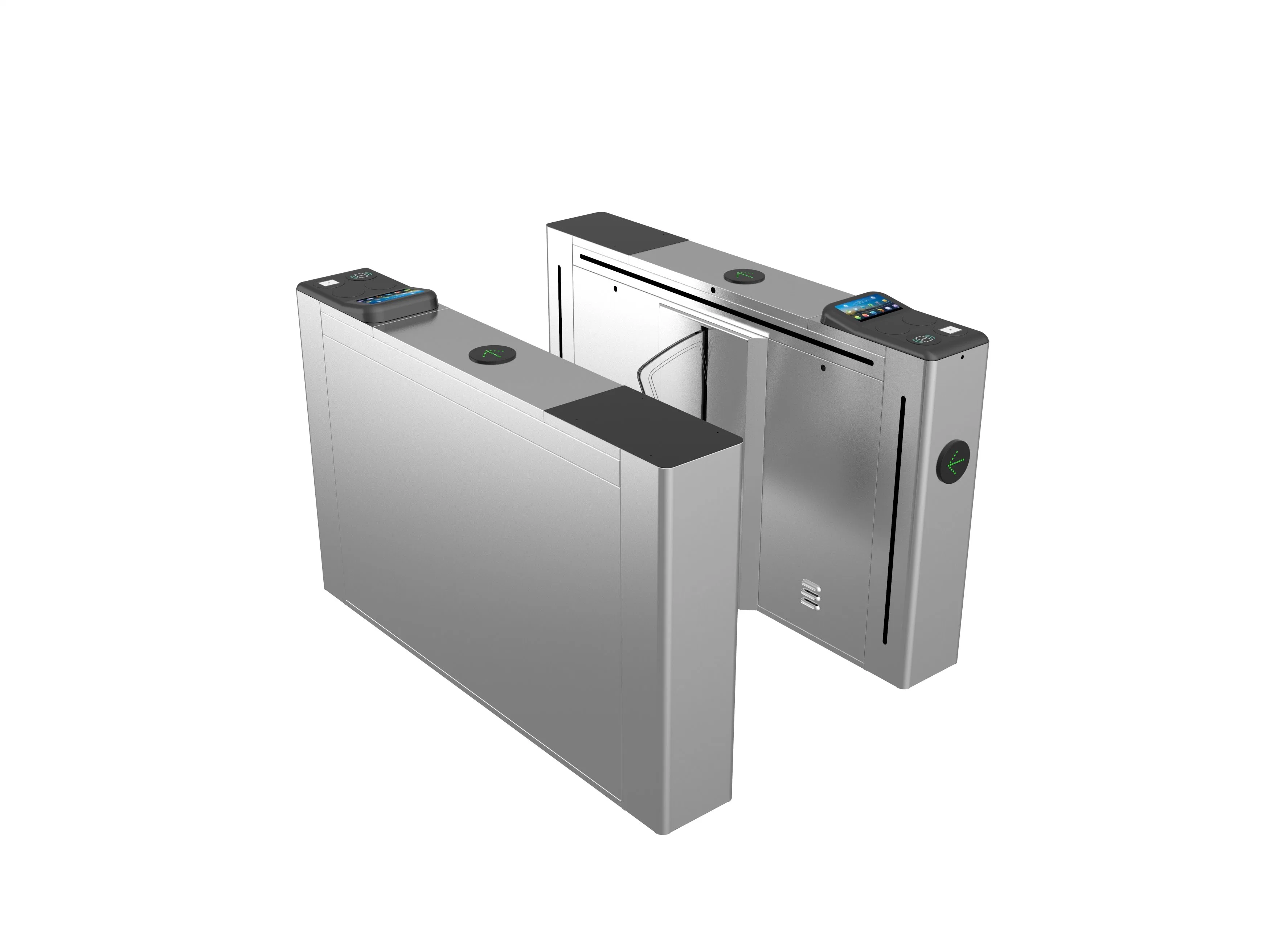 Flap Turnstile/Automatic Entrance Barrier Gate with Fingerprint & Qr Code Access Control System