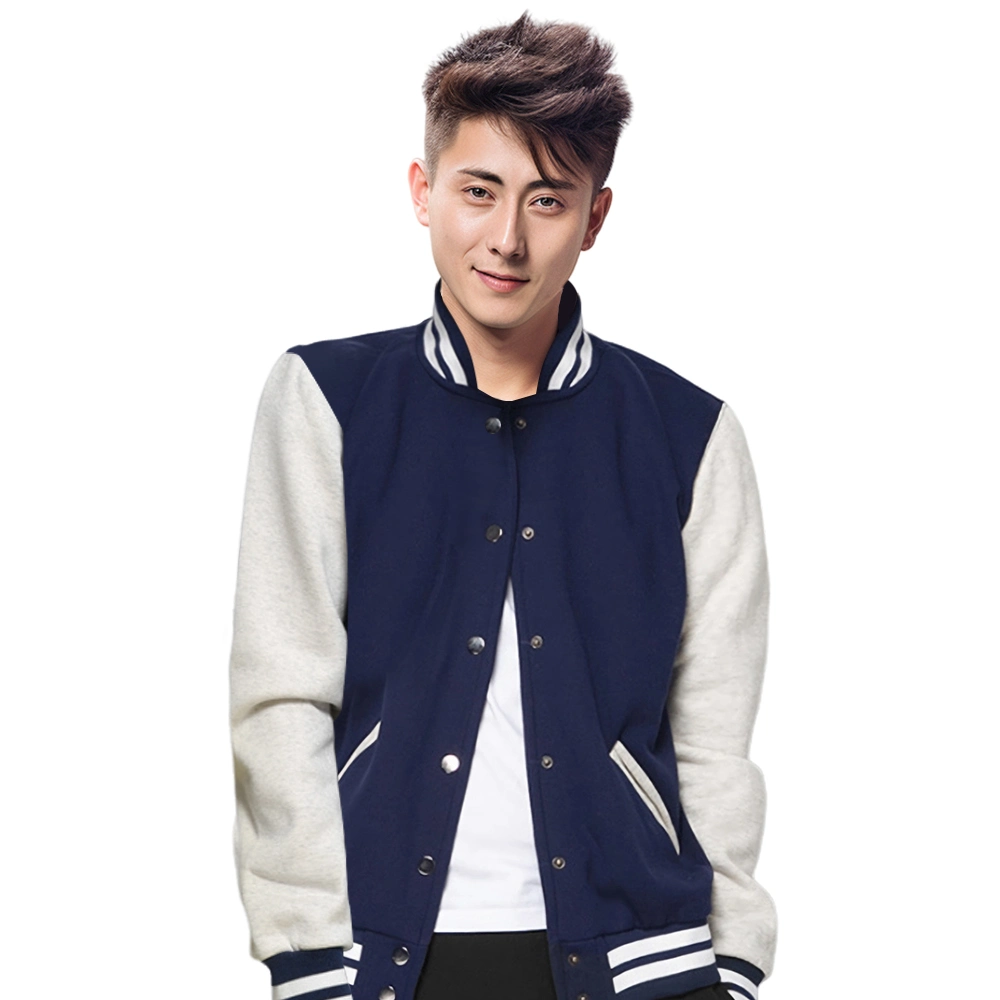 Großhandel Winter Frühling Unisex Mode Bomber Jacke Custom Chenille Stickerei Letterman Baseball Jacken Bekleidung Lässige Varsity Jacke für Herren Damen