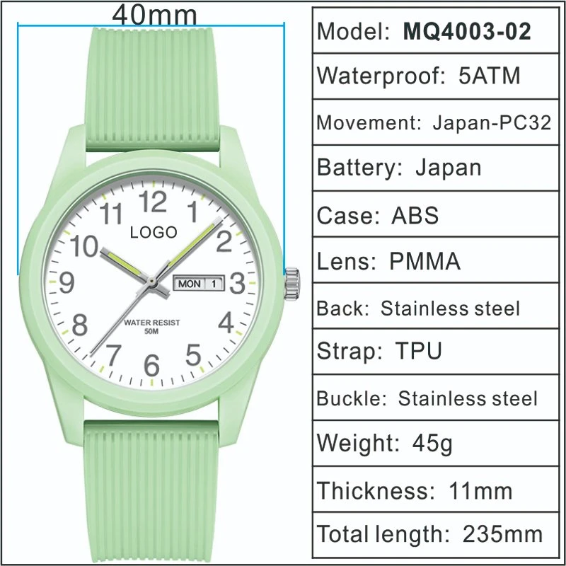 Calendar Cheap Wrist Watch 5ATM Fashion Watch Ladies Women