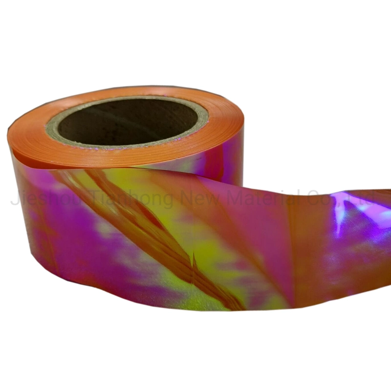 Iridescent Film PVC Film for Candy Wrapper Holographic Film Twist PET Candy Packaging Film Rainbow Film
