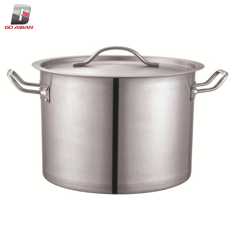 03 Eco Line 9liter 44 Liter 32liter Low Body Stock Pot -Folded Rim Without Loop Body