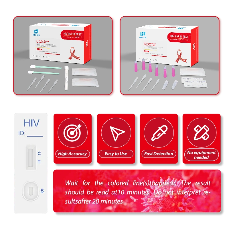 Hirikon High Seninيتنامية منزل استخدم خطوة واحدة كاملة فيروس نقص المناعة البشرية [أيدس] إختبار