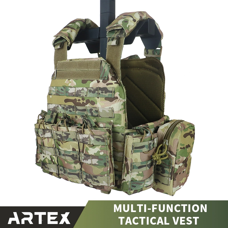 Outdoor Training personalizado especial del sistema Molle militar de la correa de camuflaje Bolsa Revista Chaleco táctico