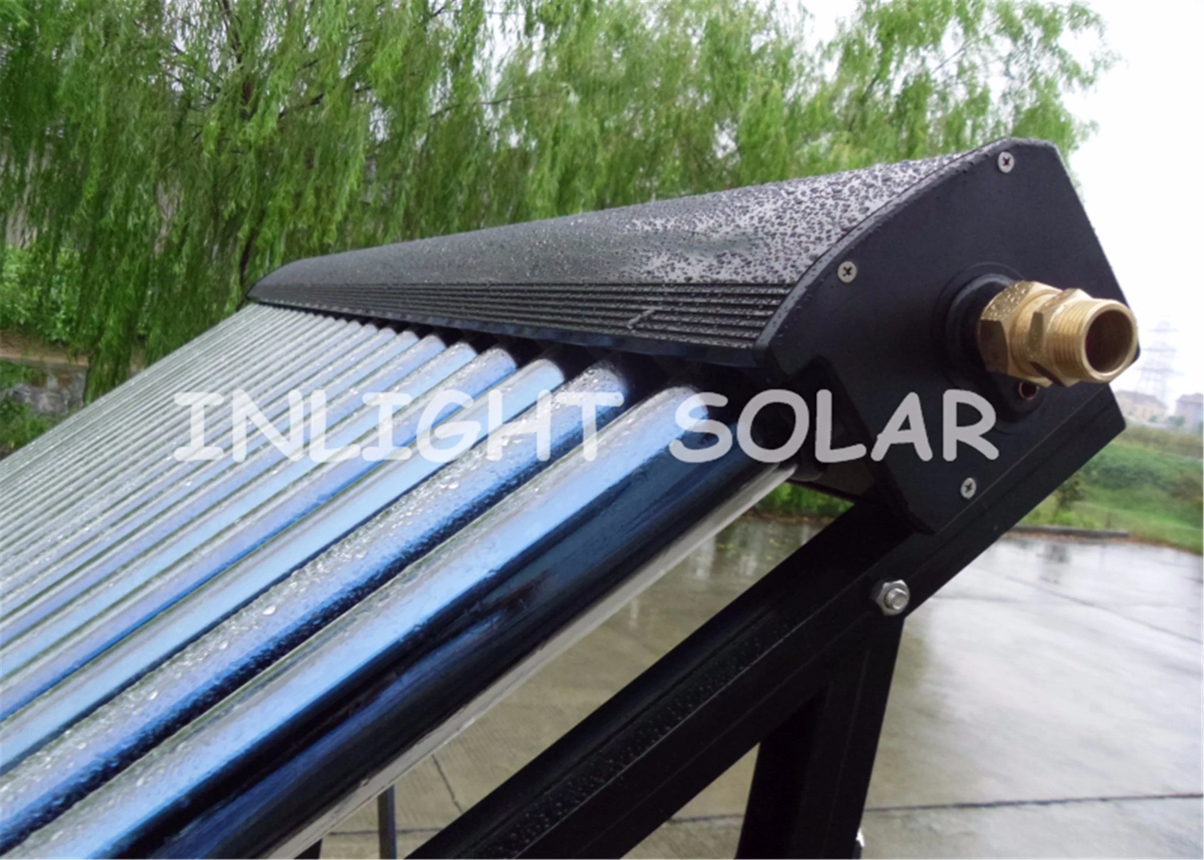 24tubes Aluminum Alloy Heat Pipe Solar Collector