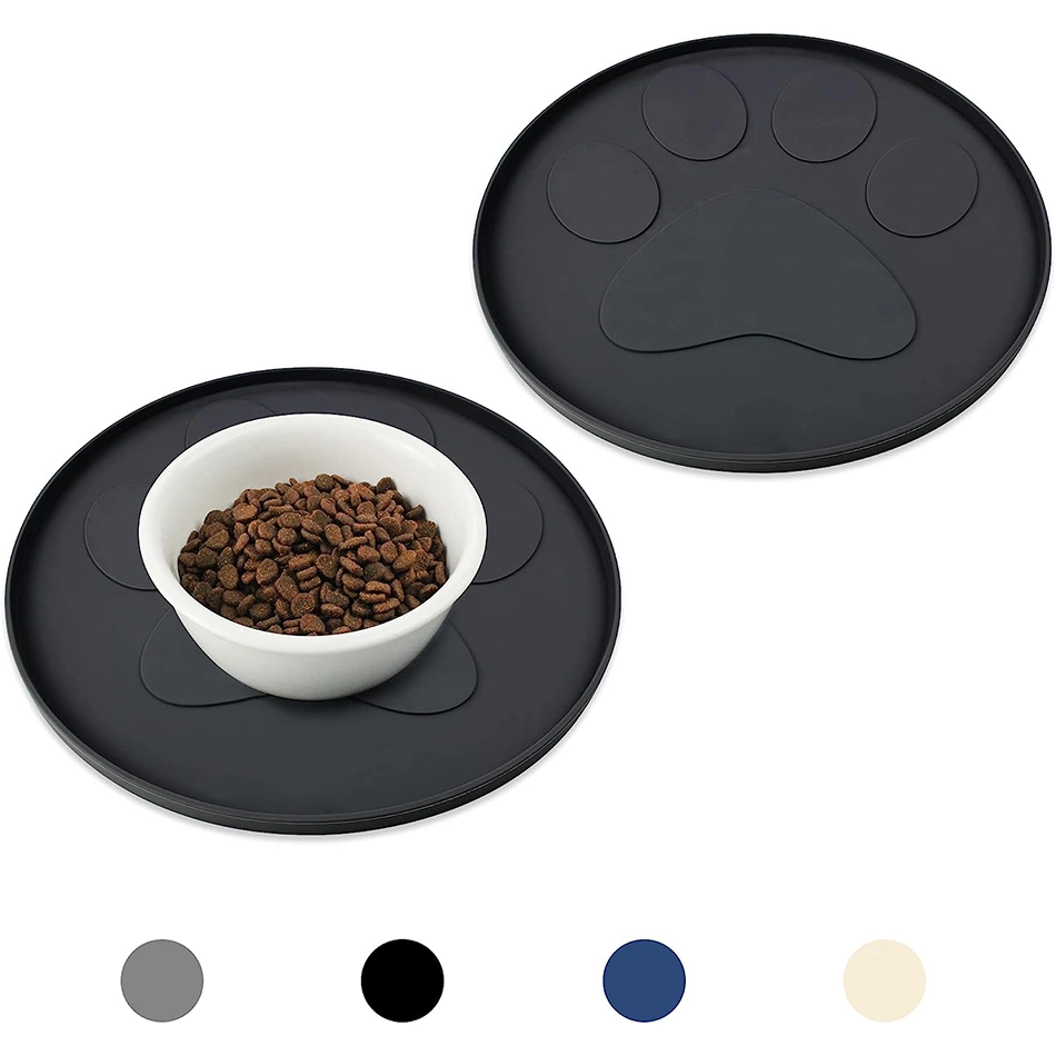 Custom Silicone Dog Slow Feeder Mat Water Proof Dog Bowl Feeding Food Water Mat Cat Pet Mat Pad