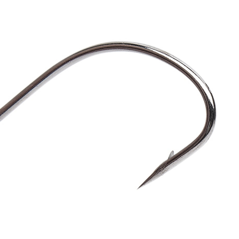 High Carbon Steel White Nickel Plated Fly Tying Fishing Hooks for Saltwater