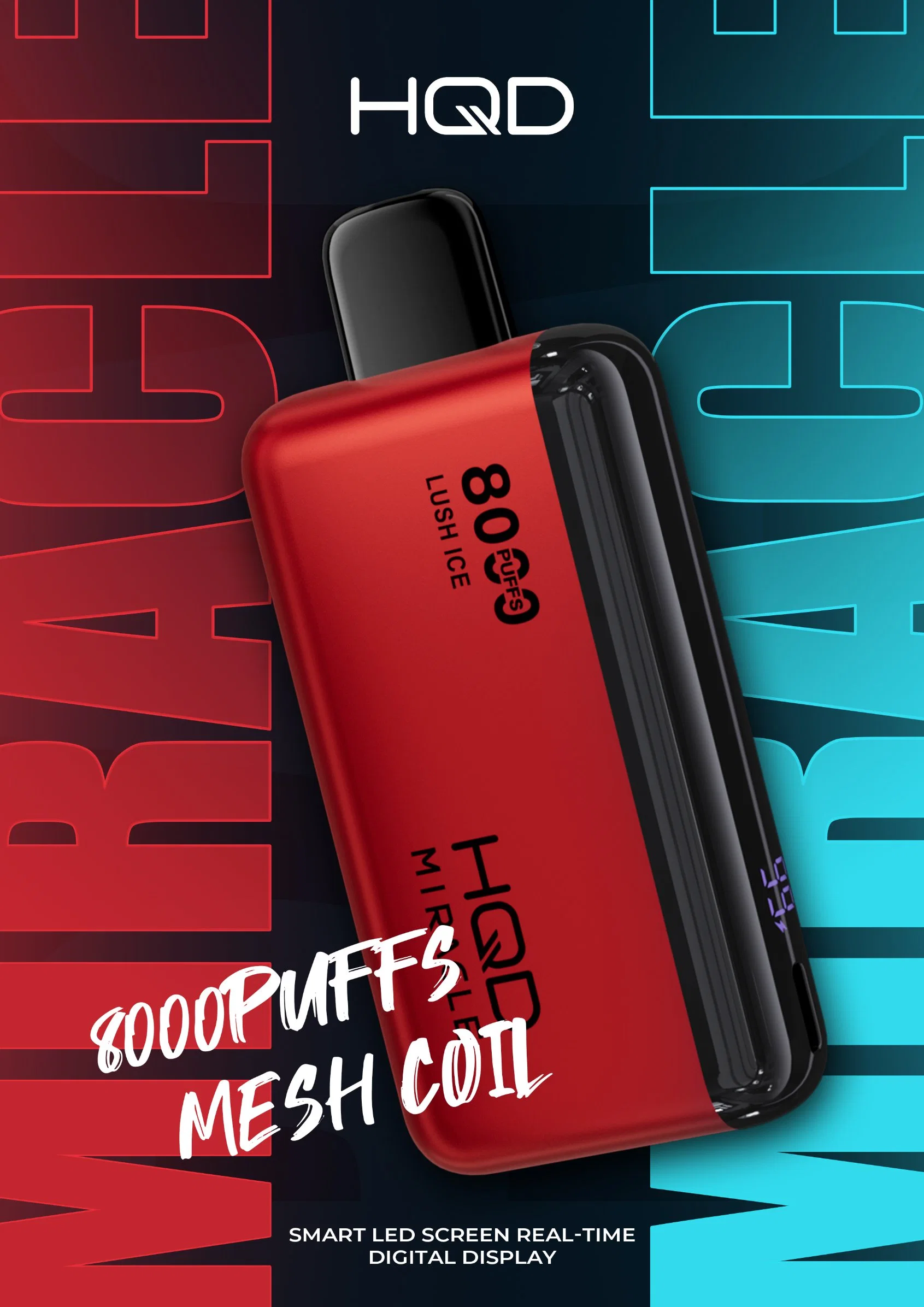 أحدث المنتجات التي يمكن التخلص منها Vape H109 Miracle 8000 Puffs