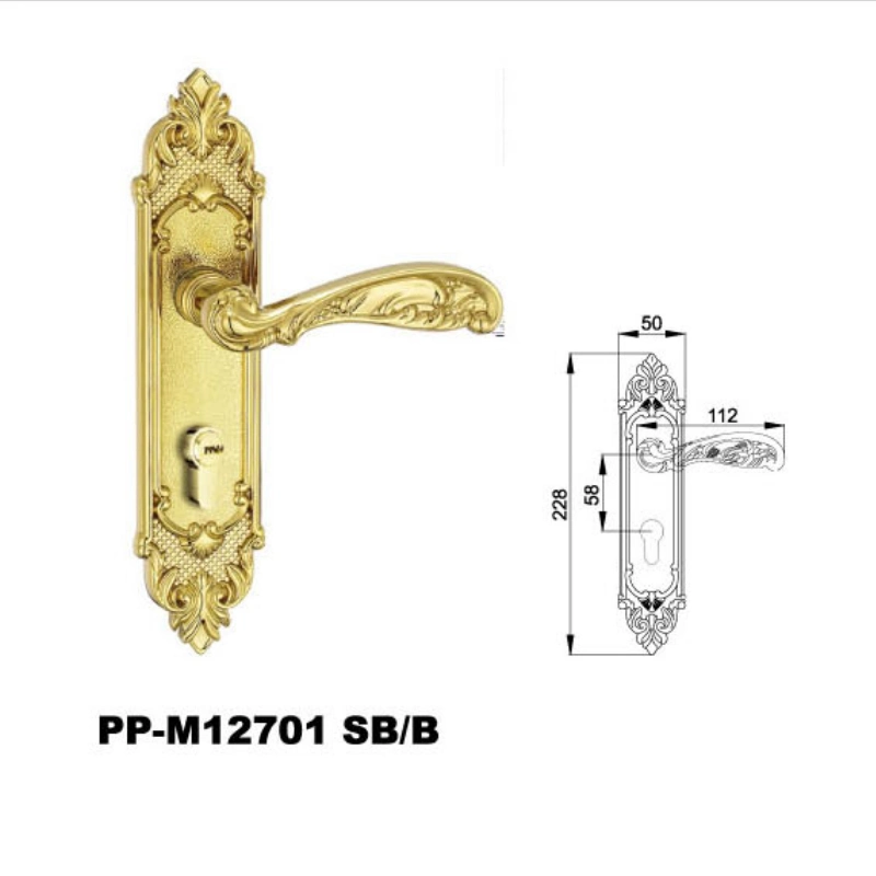 New Door Lock Handle Zinc Alloy Bathroom Door Handle