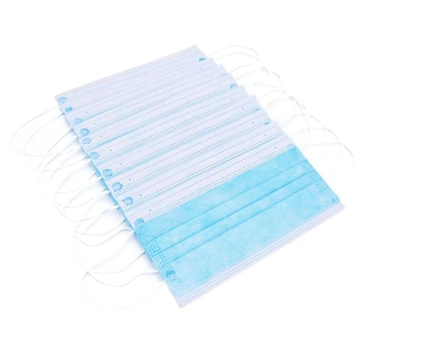 Nonwoven 3capas de máscara facial