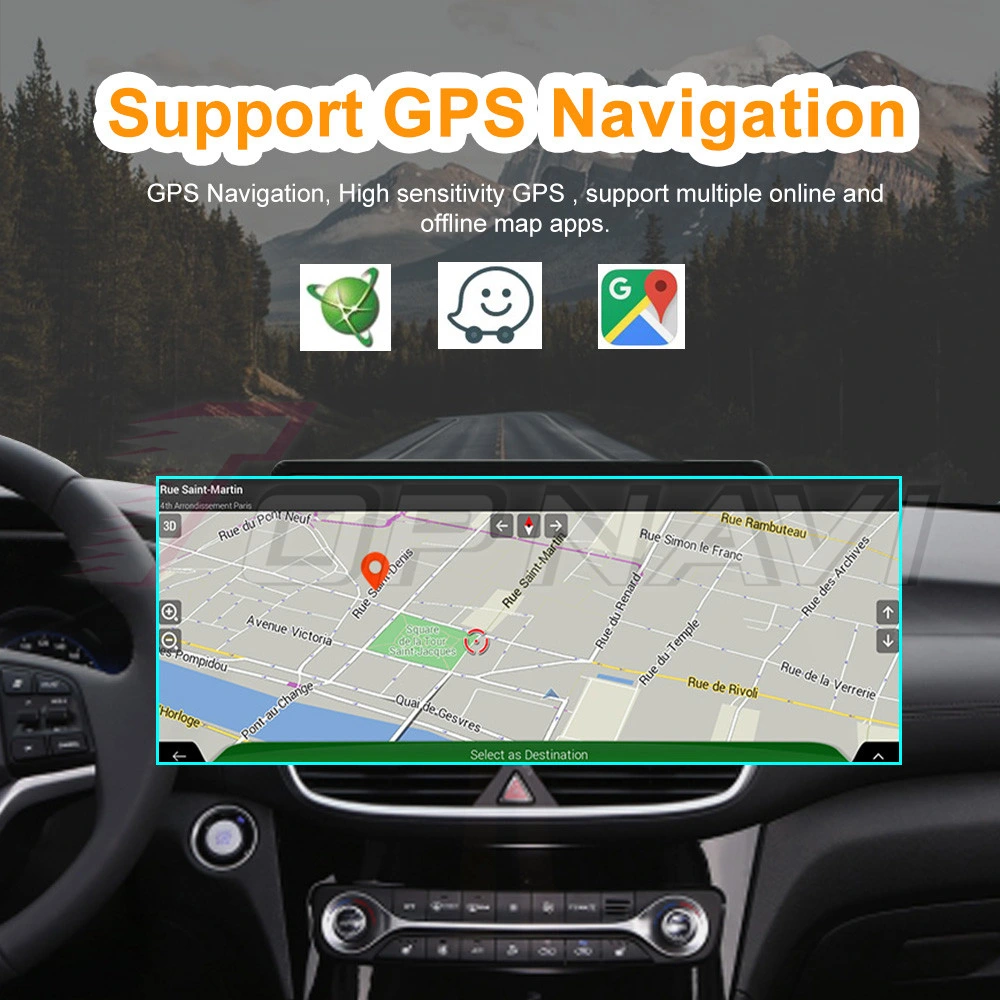 12.3inch Android 12car Radio Multimedia Video Player GPS Navigation for Hyundai Tucson 2019 - 2021 Head Unit