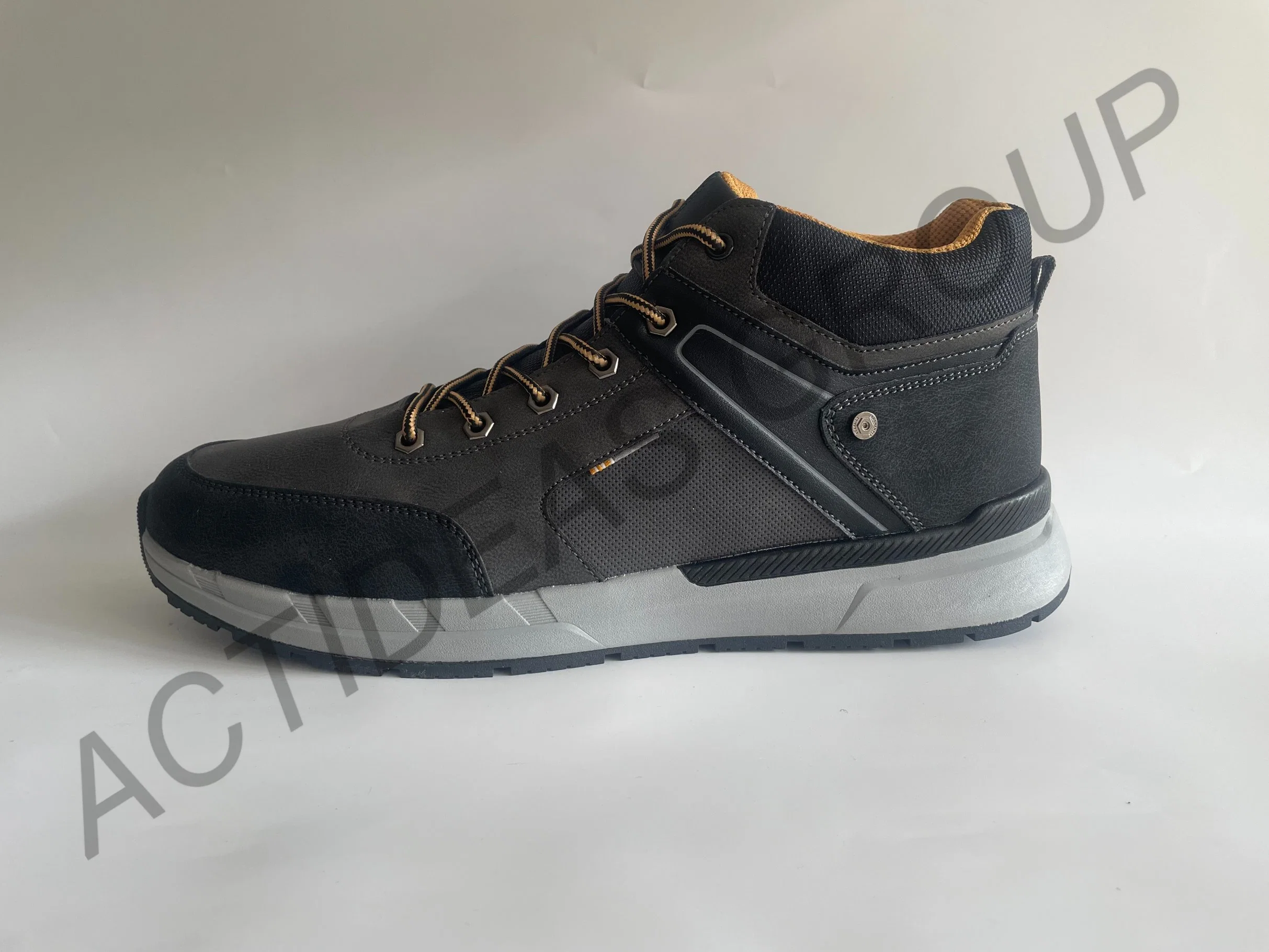 Легкие кроссовки Construction Leather Shoe for Men Снекер со стальными носком Мужская обувь для безопасности Safeti Work