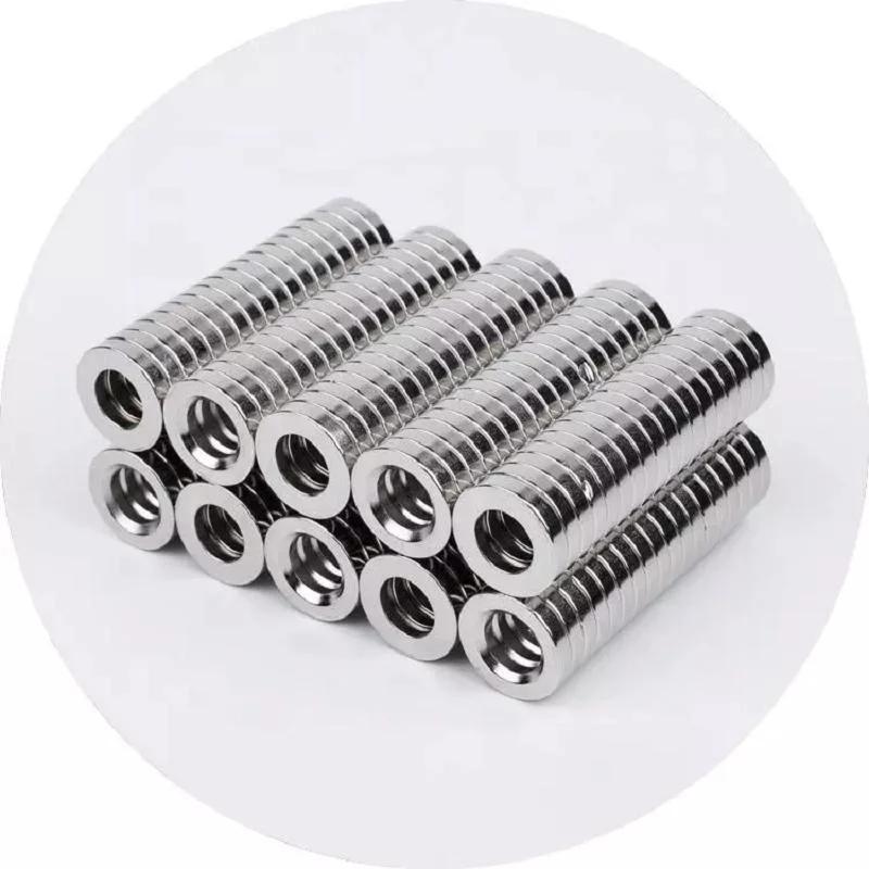 High quality/High cost performance  Strong Neodymium Magnet Permanent Hollow Cylinder Round Circle Neodymium Magnetic Materials