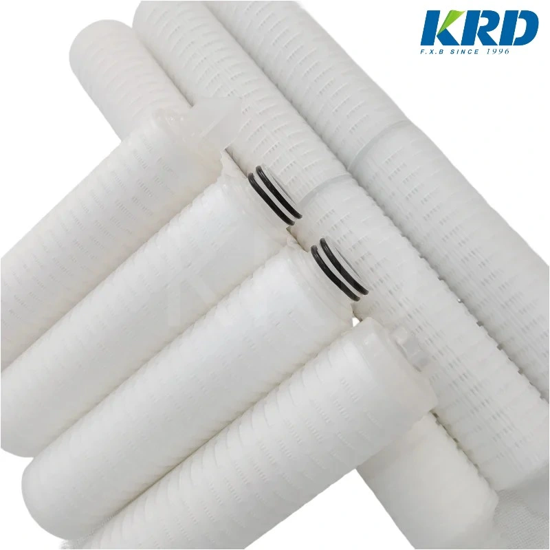 Krd PP Pleated Water Cartridge Filter for Industrial Water Purification 0030d025W/Hc