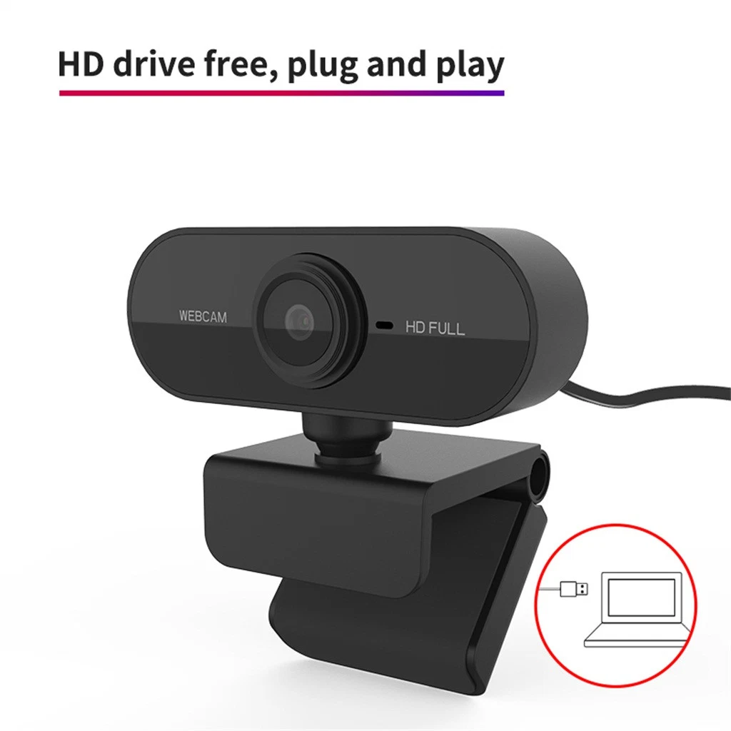 HD de 1080P Câmara webcam USB 2.0 megapixels com microfone para computador PC laptop