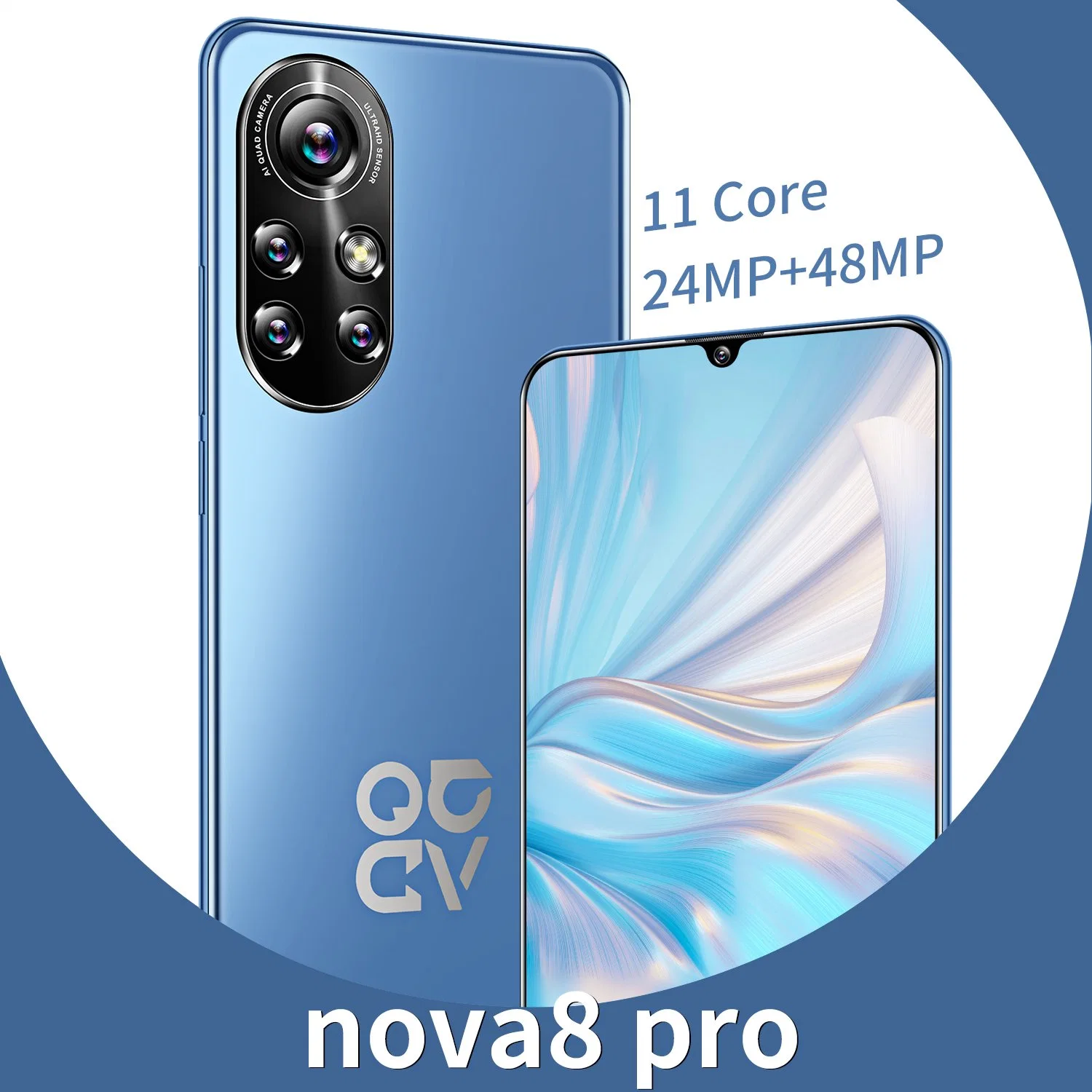 Low Price 6.8 Inch Nova8 PRO Screen FHD+ Dual SIM Dual Standby Unlocked Smart Phone