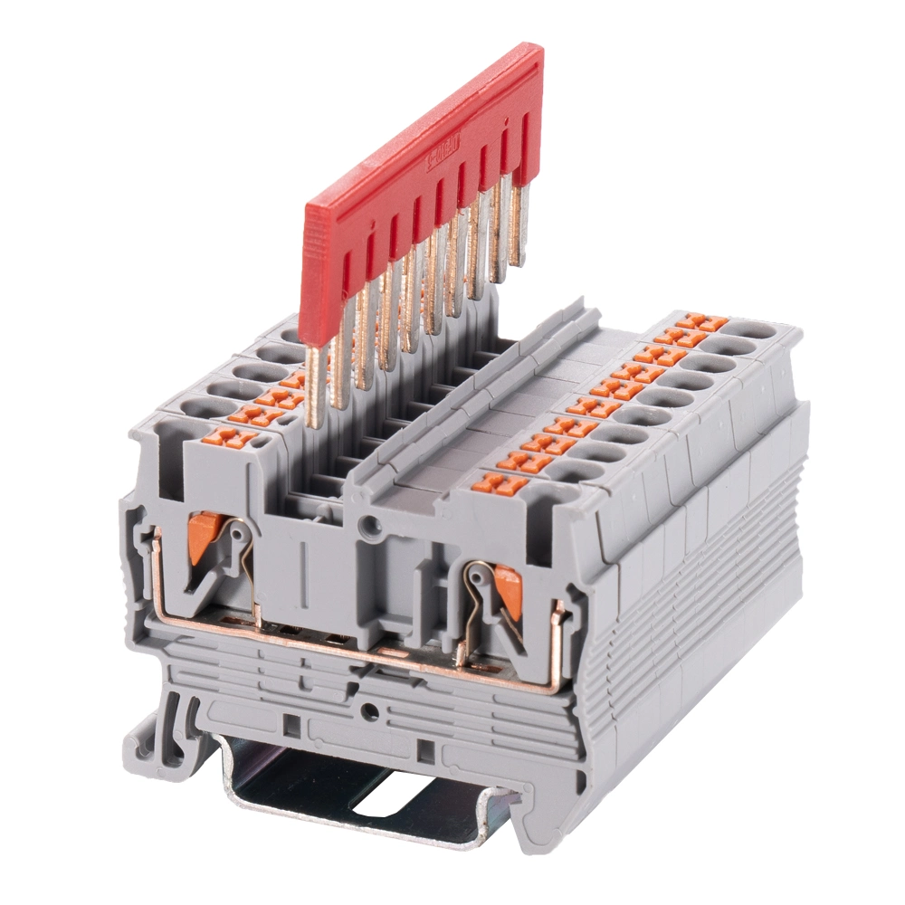 4 مم اضغط في فينيكس اتصال أرضي DIN Rail Terminal Block