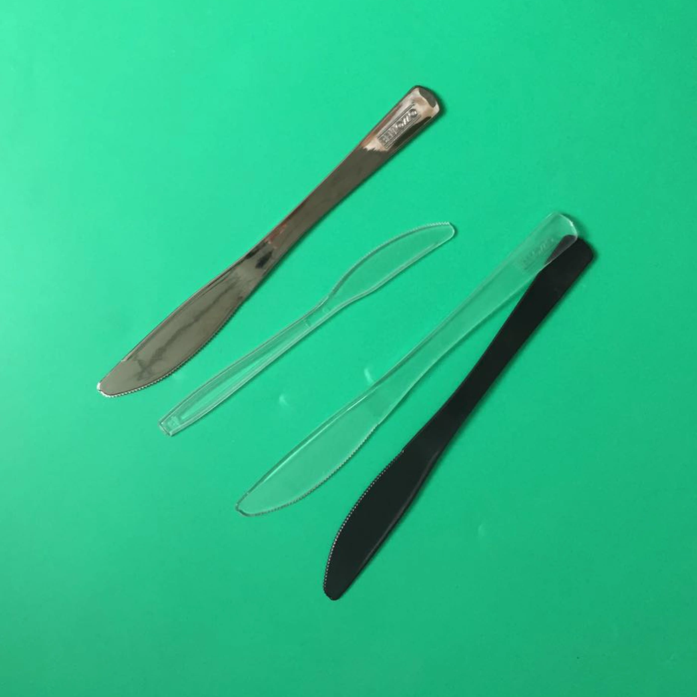 Plastic Disposable PP/PS Cutlery, Fork, Knife and Spoon