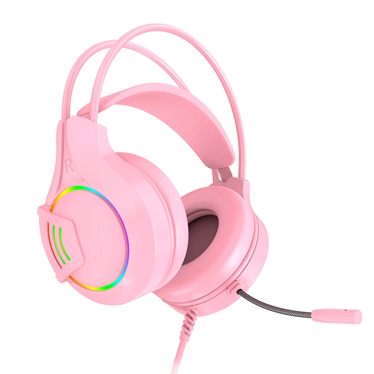 Top Quality 50 mm Horn Unit Noise Cancelling LED Light Fashion Headphones