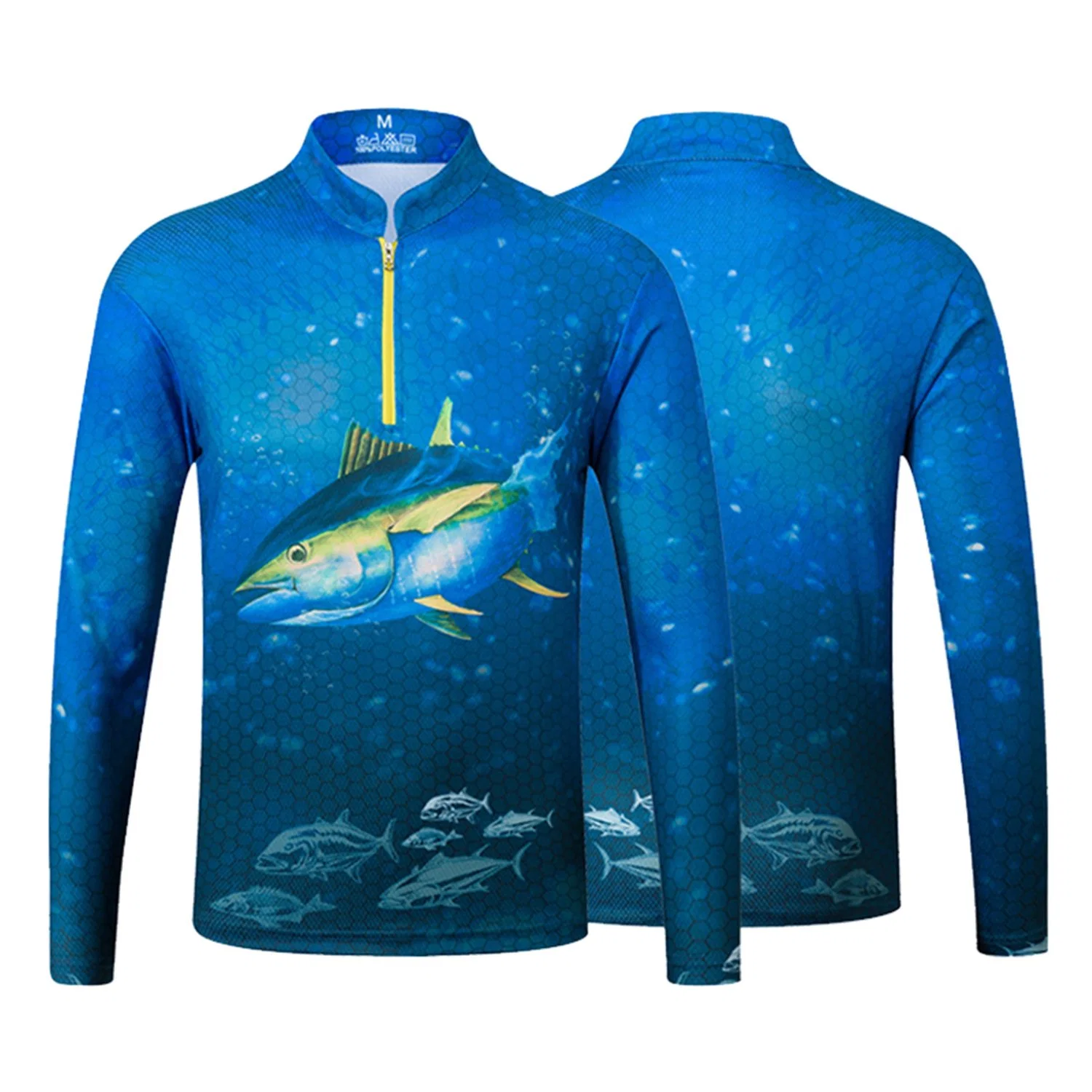 Custom Wholesale Sublimation Print Fishing Shirts UV Protection