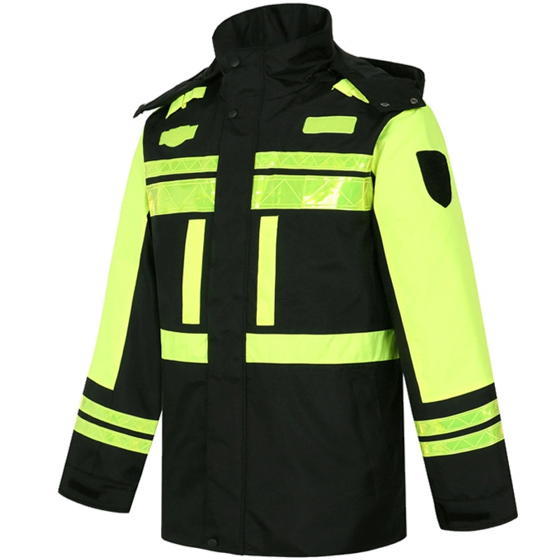 Reflector Jackets Reflective Road Winter Safety Jackets for Construction with Multiple Pockets