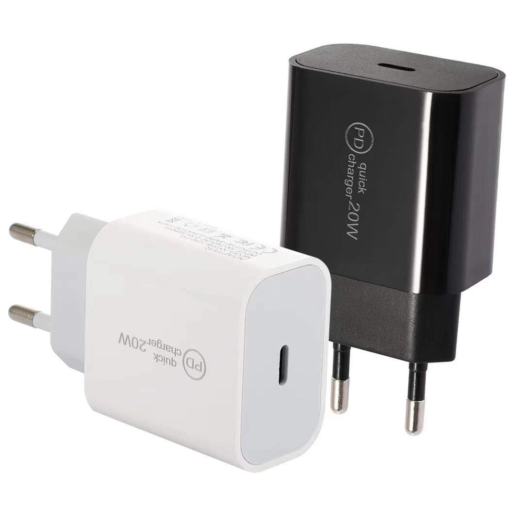 Fast Charging 18W Pd Type-C Wall Charger Power Adapter for Apple Android Mobile Phones