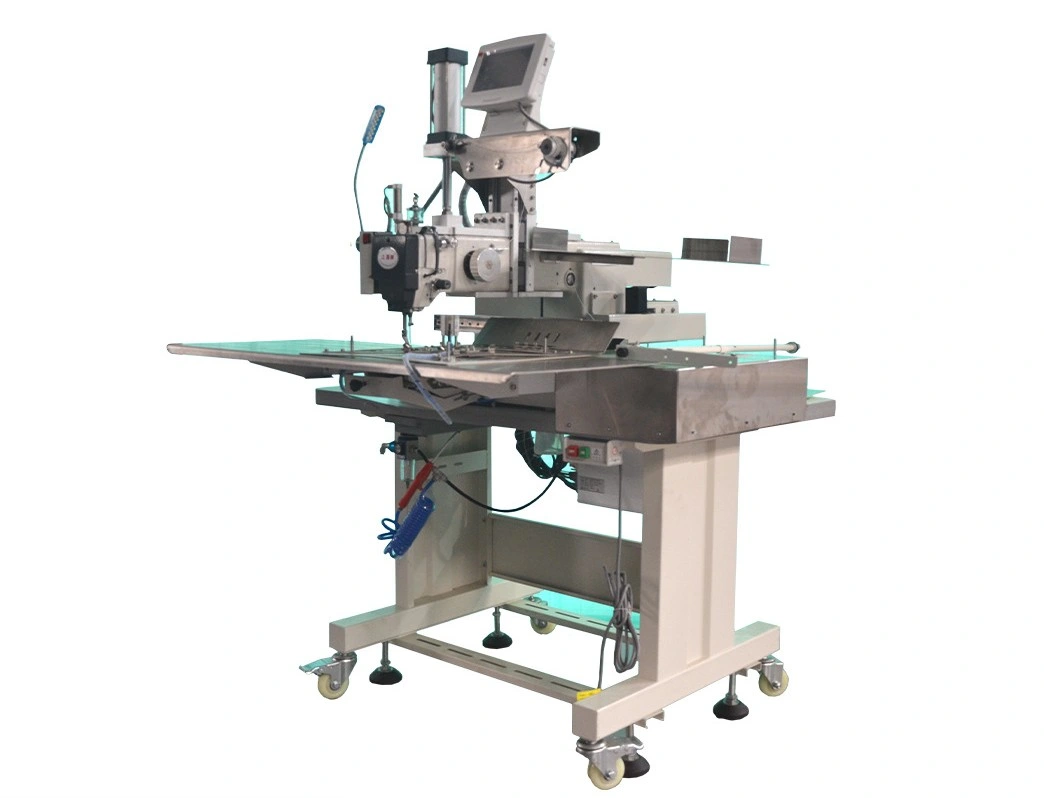 Dispositivo plegable de fondo transversal especial para la parte superior e inferior del ordenador Abertura transversal de material de la máquina de costura automática de la bolsa de contenedor