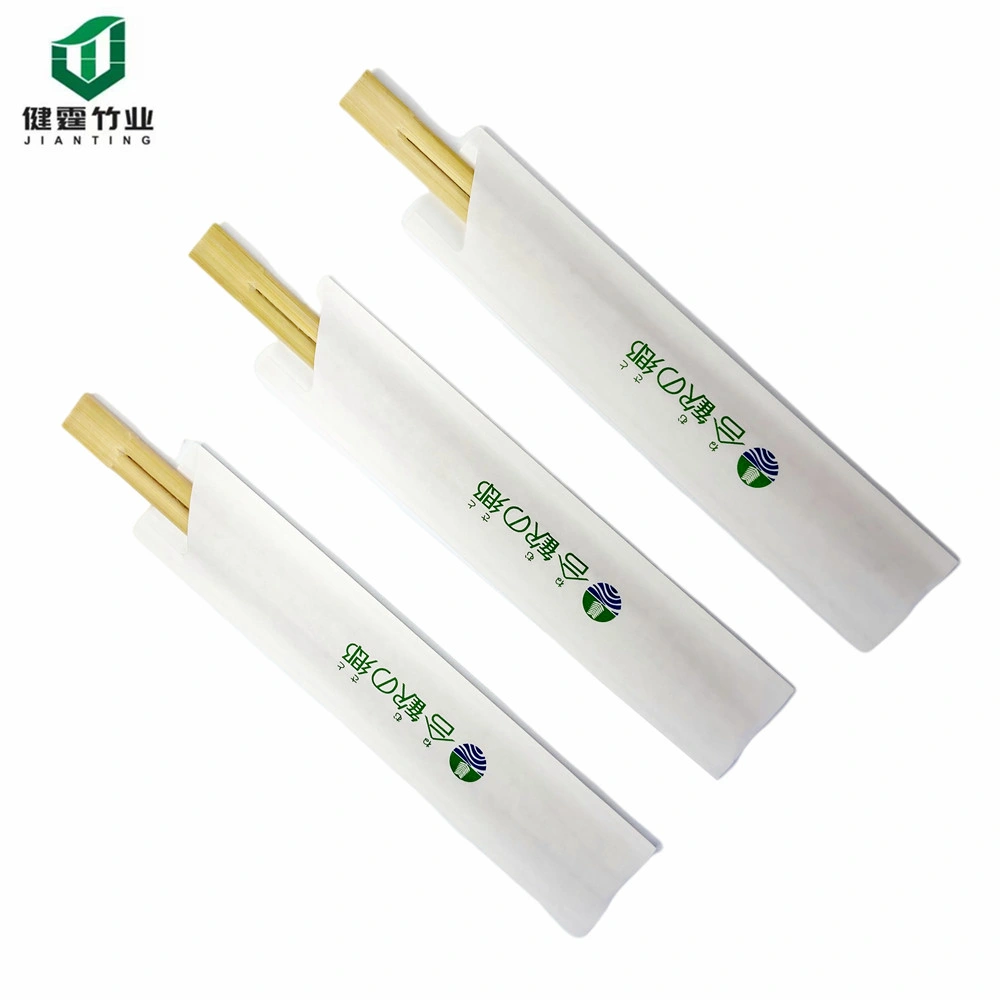 2021 Hot Sale Kitchen Chopsticks Disposable Round Bamboo Chopsticks with Custom Printed Logo Packaging