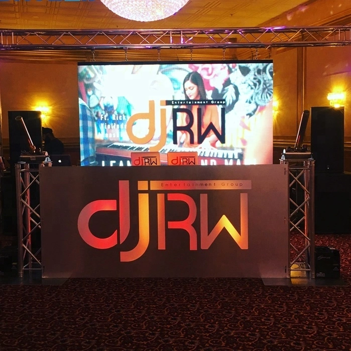 DJ Booth Concert Stage Event Foldable 500 X 500 LED Display Indoor Outdoor Front Service Rental LED Screen