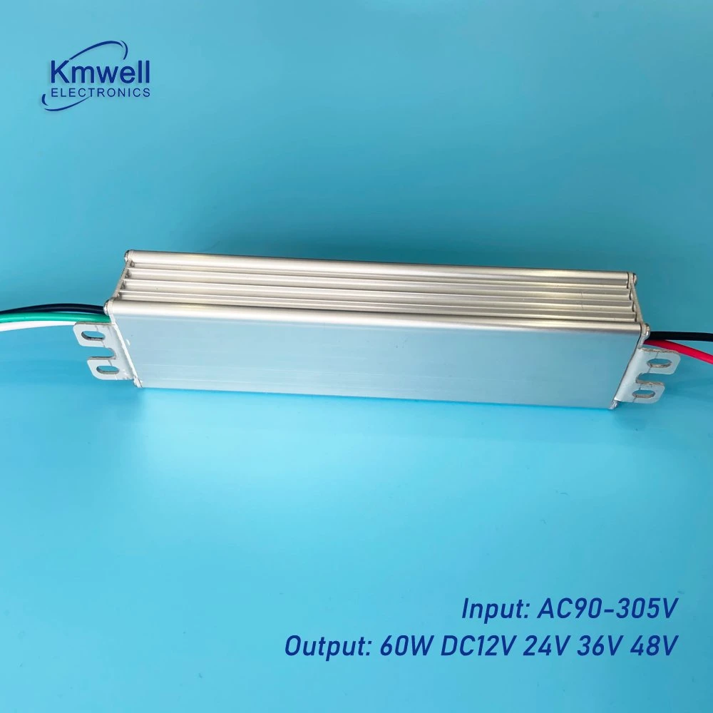 Slim Economic 60W 12V5a Waterproof Constant Voltage LED Driver DC Output Switching Power Supply for Outdoor LED Sign