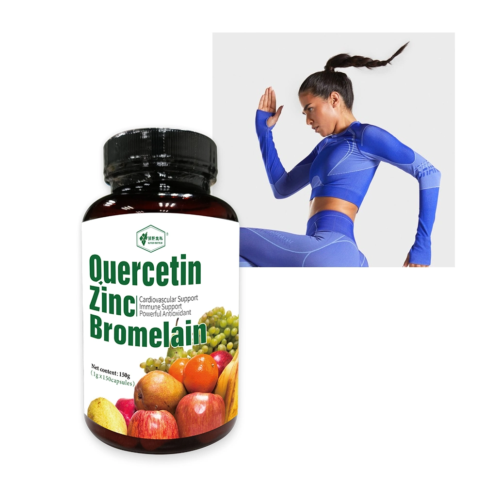 ODM Immune Booster Quercetin Bromelain Zinc Decaffeinated Green Rea Ashwagandha Capsules Healthcare Supplement