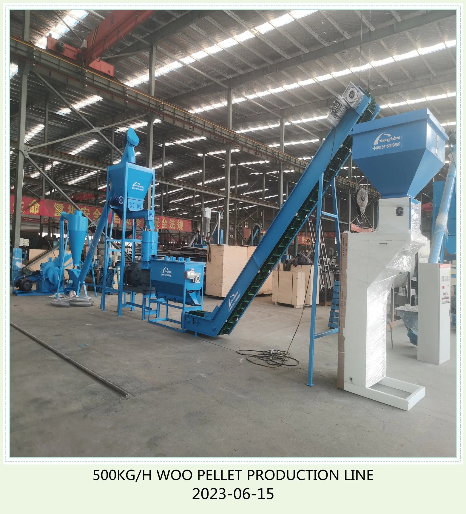 1-2t/H Complete Biomass Rice Husk Wood Pellet Mill Diesel Wood Pellet Machine/Rice Husk, Bamboo Chips, Straw, Sawdust Pellet Production Line