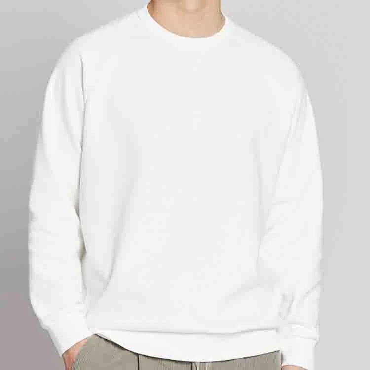 Custom Embroidery Crewneck off The Shoulder Polyester Sweatshirt for Men Hip Hop Streetwear