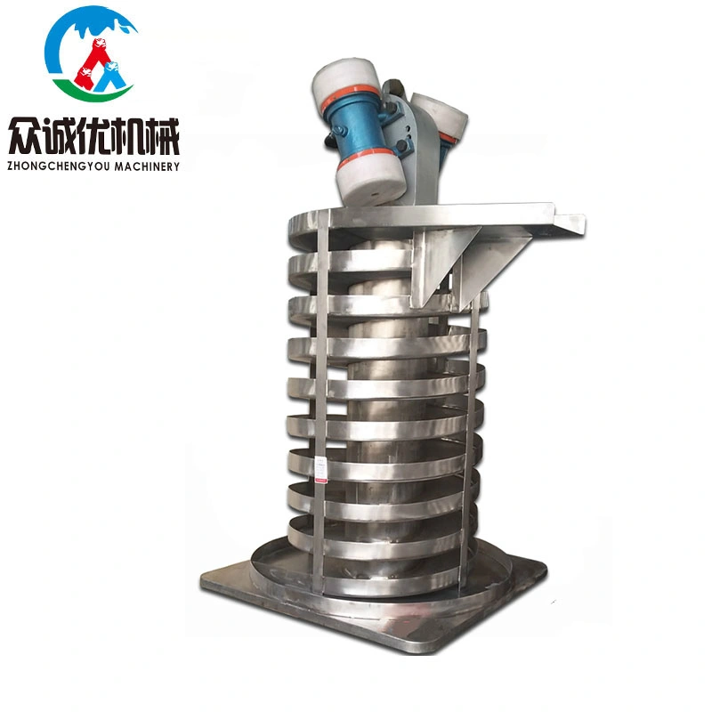 Stainless Steel Vibratory Spiral Elevator Spiral Feeder Screw Conveyor Vertical Vibrating Conveyor