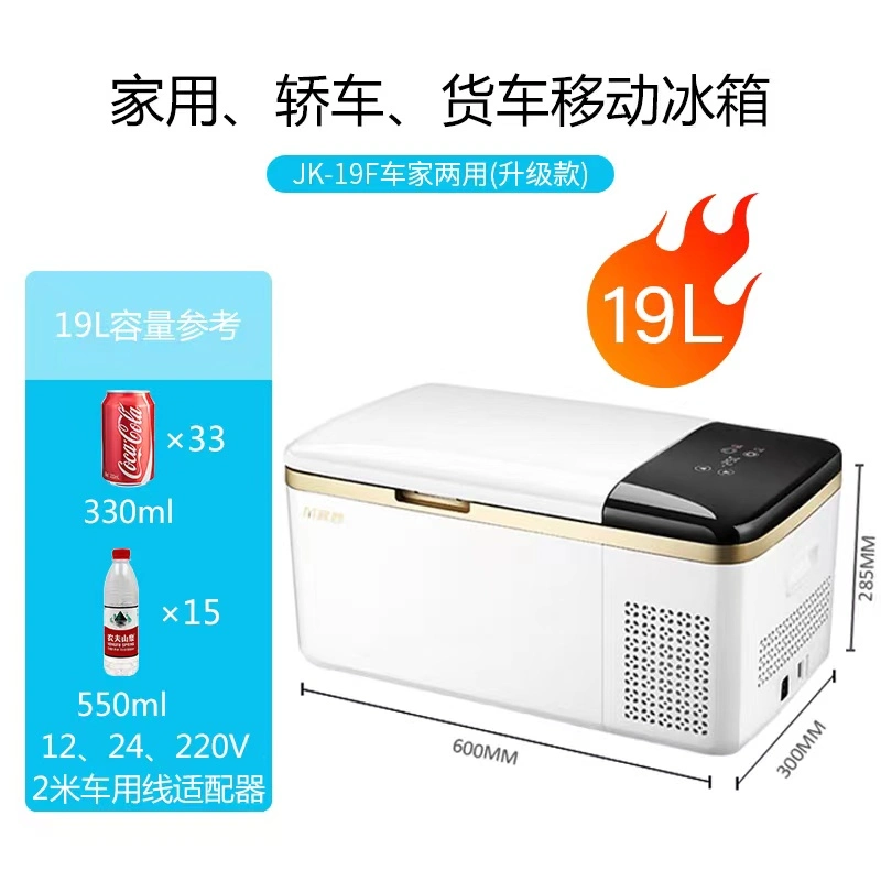 20L Camping Electric Portable Mini Desk Fridge with Warmer and Cooler DC 12V, AC 100V-240V