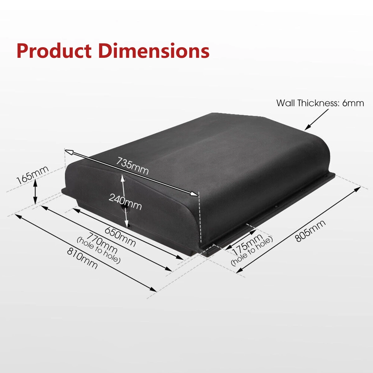 Food Grade Matertial RV and Offroad Trailer Part Accessories Clean Water Tank