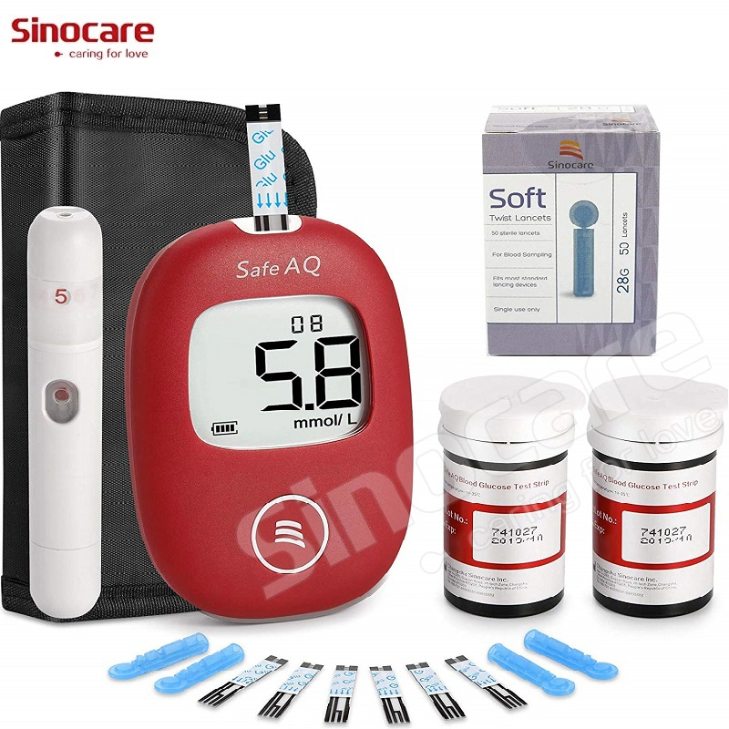 Sinocare Vileco Medidor De Glucosa Glucos Blood Monitor Glucosemeters Sugar Testing Machine Glucose Test Strips Glucose Meter