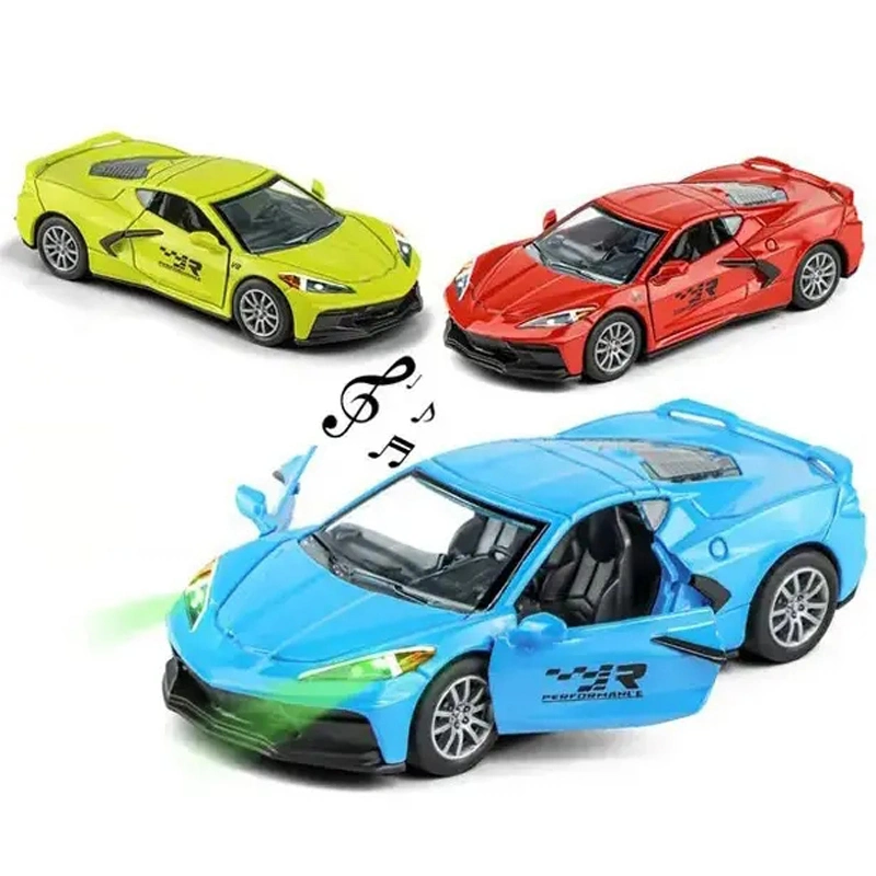 1: 32 Racing Car Toy Alloy Pull-Back Car with Opening Doors