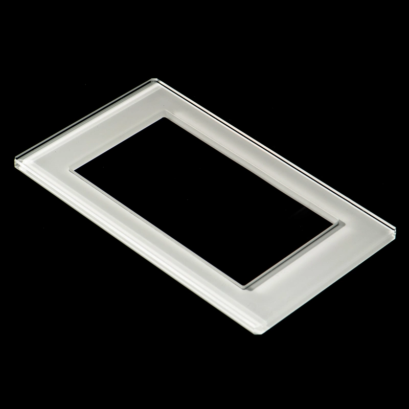 Vidrio templado de OEM Panel de interruptores eléctricos de color blanco
