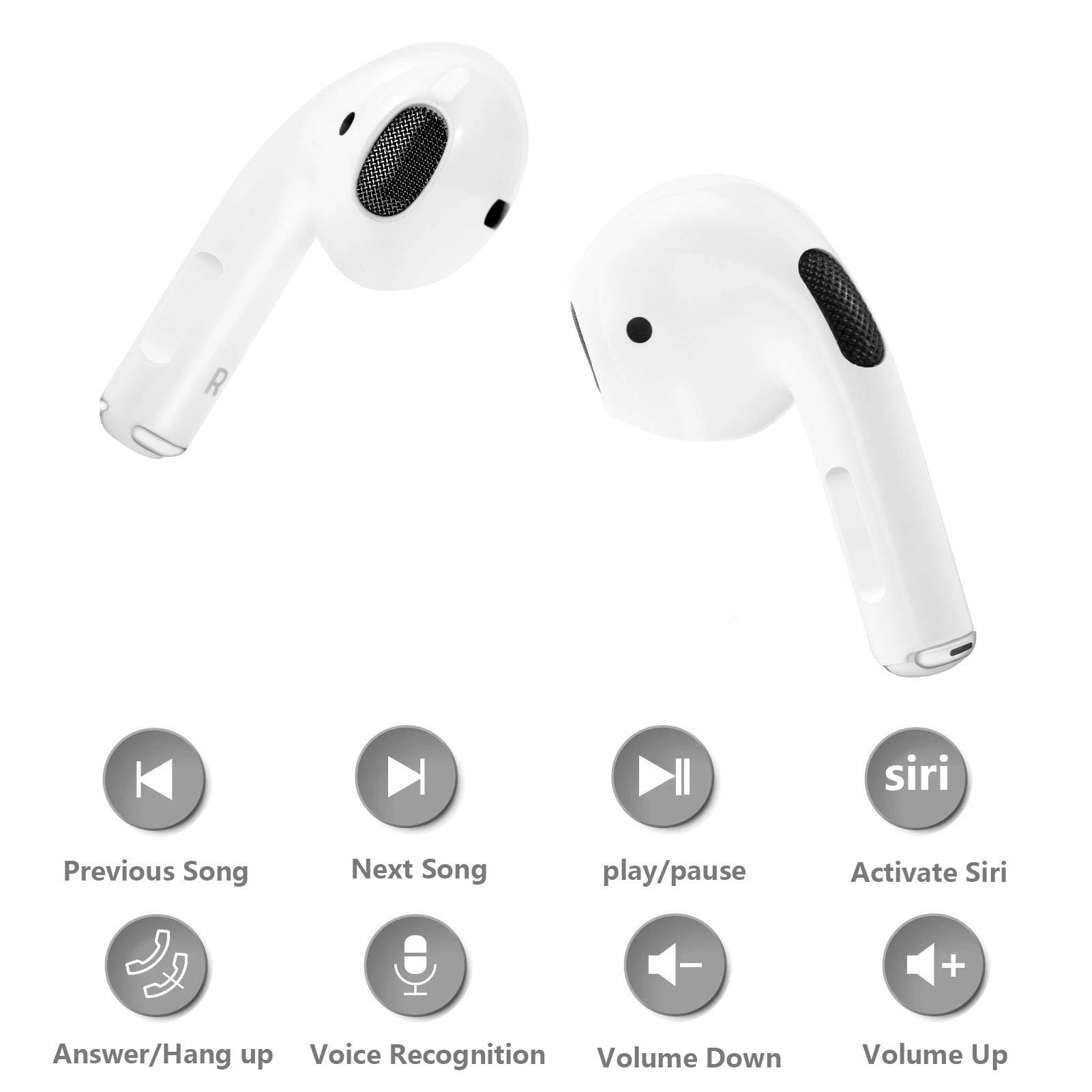 $1.9 Two Ears Stereo In-ear Wireless Bluetooth 5.3 Edition Earphone Headset Headphone Ear Buds