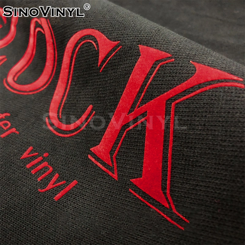 SINOVINYL High quality/High cost performance Cut Flock Printable Heat Transfer Vinyl for T-Shirt