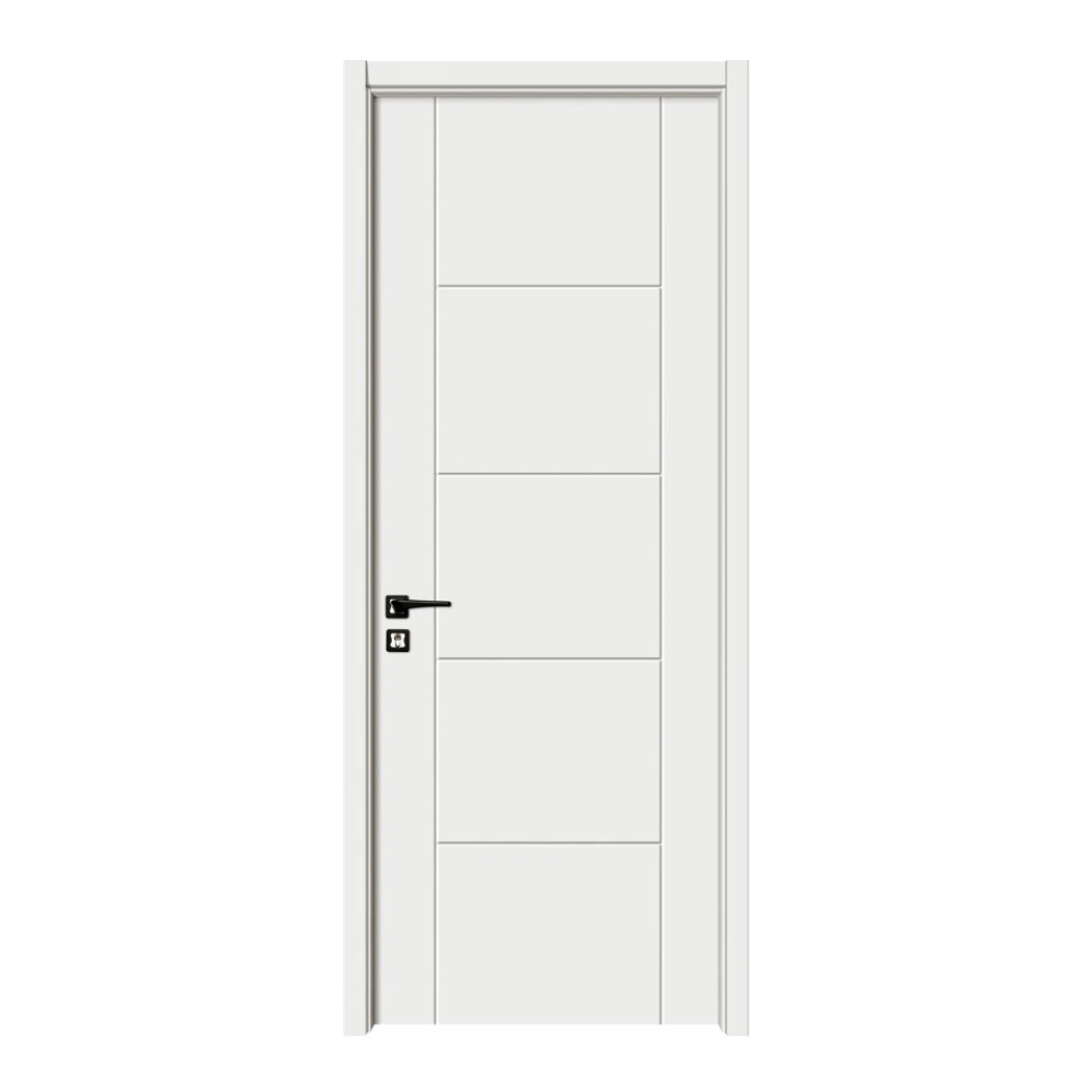 Wholesale Latest Design Wooden Door Interior Door Room Door with Aluminum Metal Strips