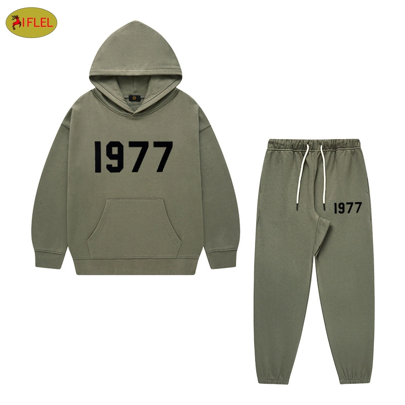 Winter New Children's Clothing Korean Boys and Girls Fleece-Lined Suit Hooded Thickened Sweatpants Sweatpants