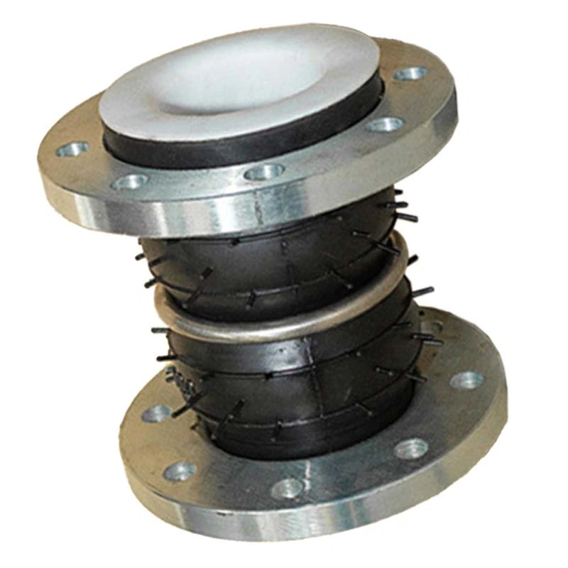 DN200 Double Ball Vibration Eliminators EPDM Bellows Coupling Flexible Rubber Expansion Joints