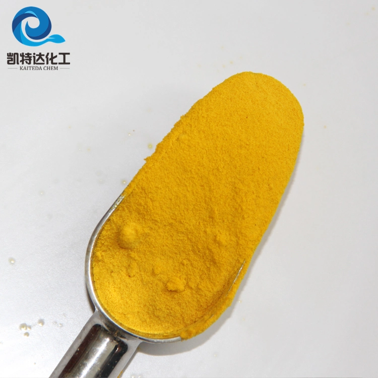 Poudre jaune coagulant le chlorure de polyaluminium/Poly Chlorid d'aluminium E CIP CAS 1327-41-9