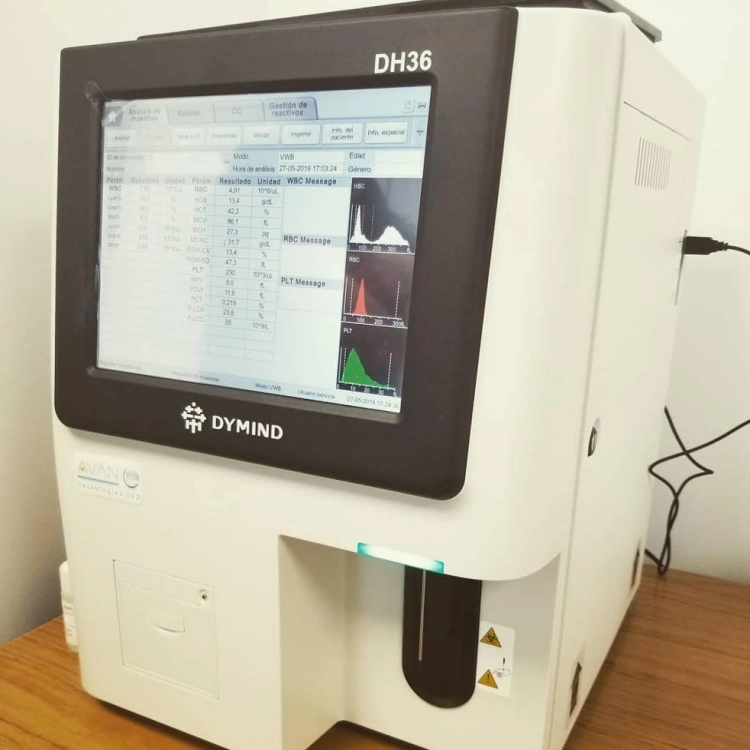 Medical Hospital Laboratory Instrument 3 Teile 21 Parameter Cbc Maschine Klinisches Auto-Bluthämatologie-Analysegerät