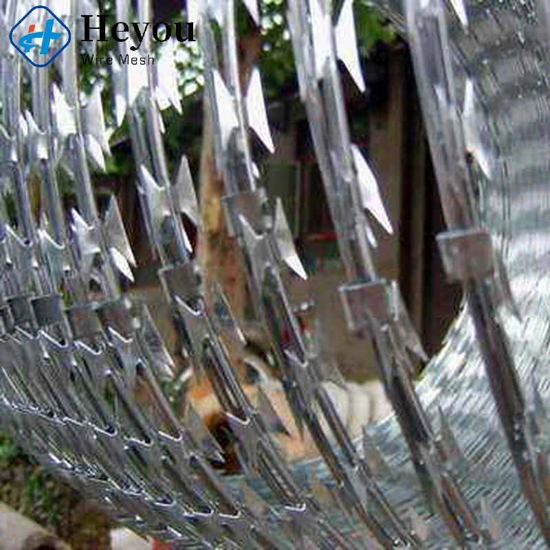 Bto-10 500mm Hot Sale Razor Wire Mesh Fence PVC Coated Razor Barbed Wire for Securtiy Anti-Climb Fence