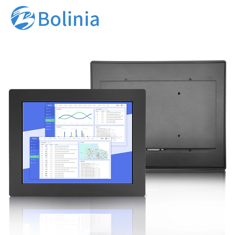 1024*768 10,4 pouces VGA HDMI non boîtier métallique d'écran tactile TFT intégré Moniteur LCD industriels ODM OEM