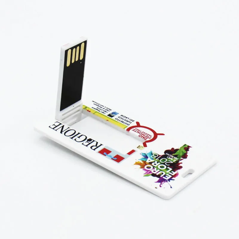 Promotion Super Thin petit format Rectangle carte de visite USB Flash Lecteur