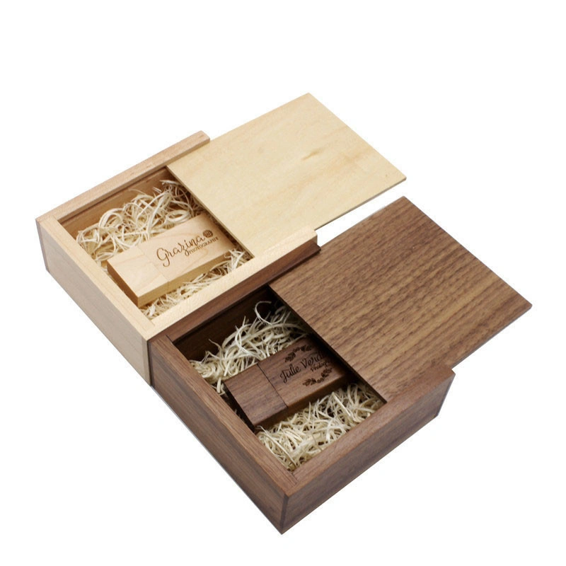 New Product Wooden Model USB 2.0 Square Flash Drive (USB-WD313)
